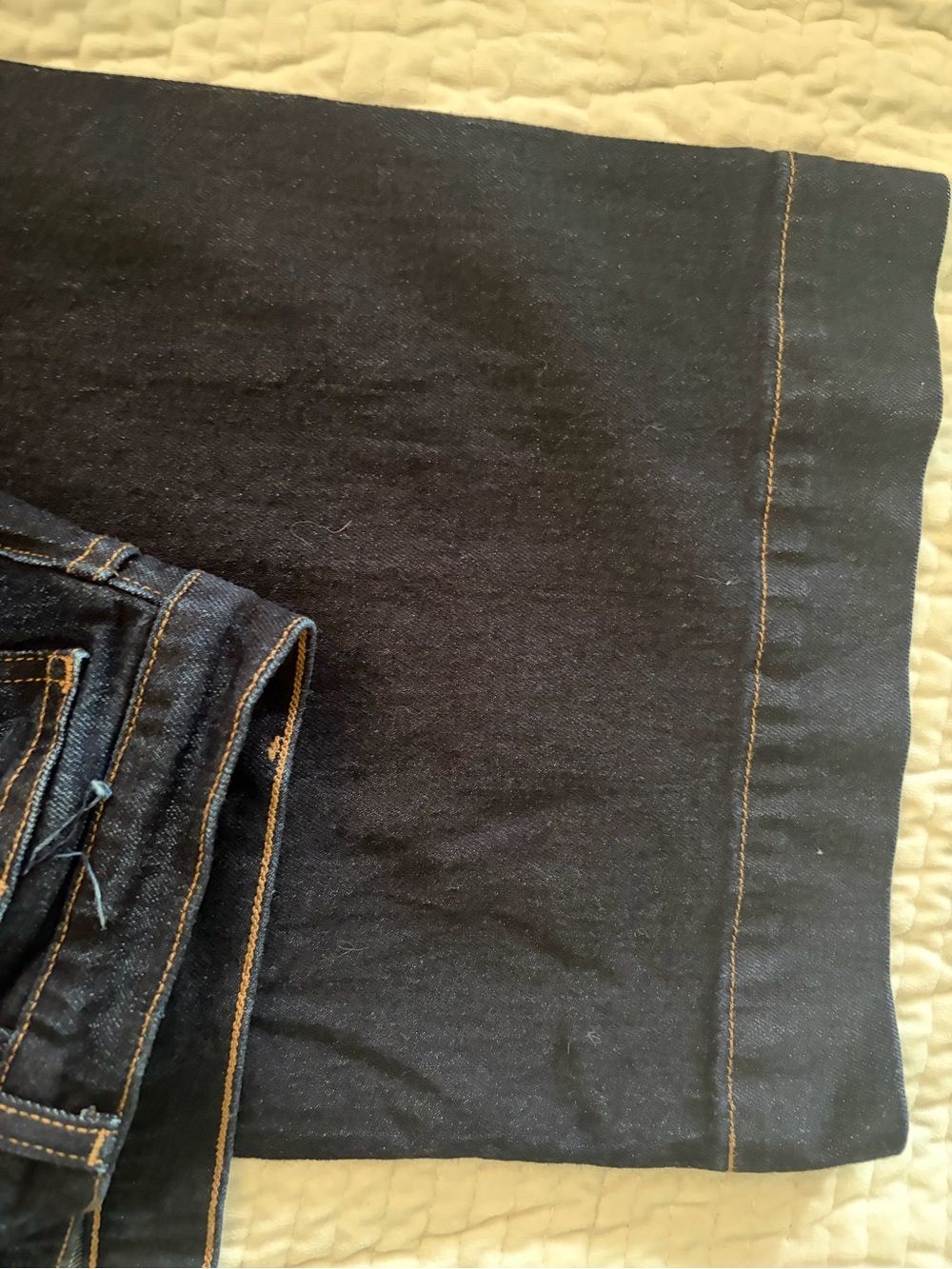 Joe's Jeans Dark Indigo Wide Leg High-Rise Jeans - Picture 11 of 15